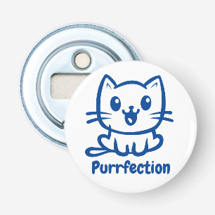 Perfectie, zeer schattig anime kat button flesopener