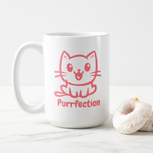 Perfectie, zeer schattig anime kat koffiemok
