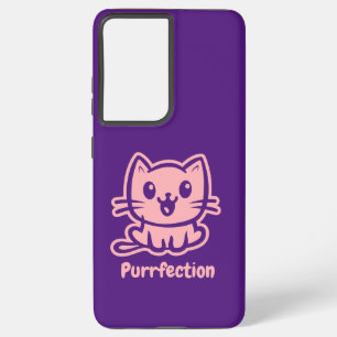 Perfectie, zeer schattig anime kat samsung galaxy hoesje