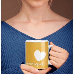 Perfection Apricot - Mug De Café Avec Un Coeur