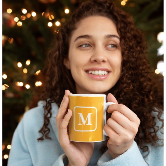 Perfection d'abricot - Mug de café monogramme