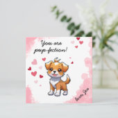 Perfection de chiot ! Carte de la Saint-Valentin d (Debout devant)