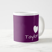 Perfection De Plum - Mug Géante Avec Un Coeur (Devant droit)