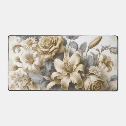 Perfection florale Jaune antique (Recto)