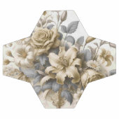 Perfection florale Jaune antique (Plat)