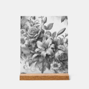 Perfection florale noire et blanche