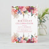 Perfection Pétale Invitation Anniversaire (Debout devant)