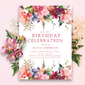 Perfection Pétale Invitation Anniversaire