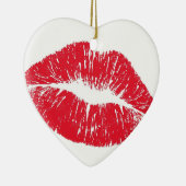 Perfectly Beautiful Lips on a Valentines Day Tree Keramisch Ornament (Rechts)