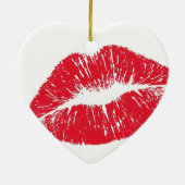 Perfectly Beautiful Lips on a Valentines Day Tree Keramisch Ornament (Achterkant)