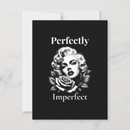 Perfectly Imperfect – Marilyn Noir Briefkaart