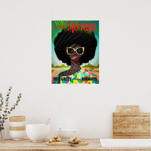 Perfectly Palm Springs Poster (Keuken)