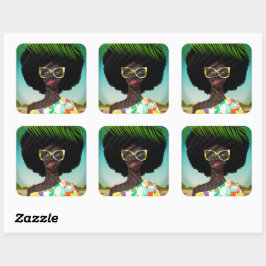 Perfectly Palm Springs Vierkante Sticker