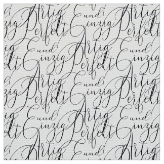 perfekt und einzigartig schwarz Handschrift Stof