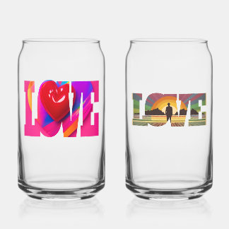 Perfekte Barzubehör love and life Gläser Blikvorm Glas