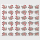 Perforel Koraal flessenpatroon lezen Cadeaupapier (Vlak)