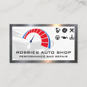 Performance Auto Onderdelen Logo's Zakelijke Kaart Visitekaartje