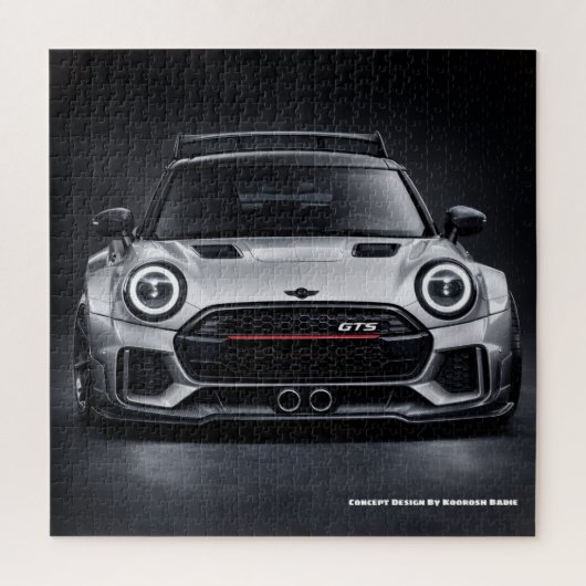 Performance Hatchback Front View Automotive Art Pr Legpuzzel (Verticaal)