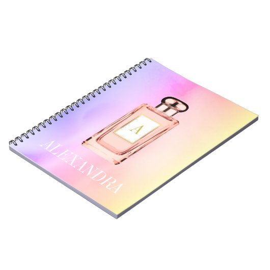 Perfume Fles Chic Monogram Personal Notitieboek (Linkerzijde)