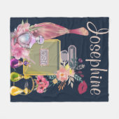 Perfume flessen roze flacon personaliseren fleece deken (Voorkant (Horizontaal))