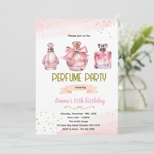 Perfume Party Invitation (Debout devant)