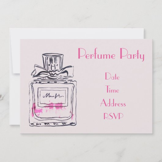 Perfume party plan party kaart (Voorkant)