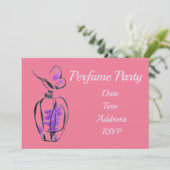 Perfume party plan party kaart (Staand voorkant)