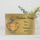 Perfume party plan party kaart (Staand voorkant)