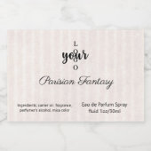  perfume van de Logo Likeurfles Etiket (Enkel label)