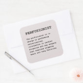 Perfusionistische definitie vierkante sticker (Envelop)