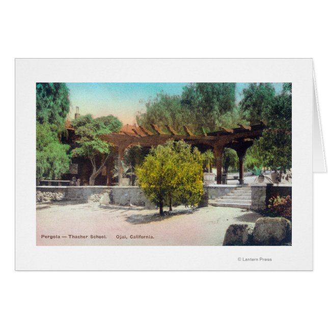 Pergola de l'école de professeur VueOjai, CA (Devant horizontal)