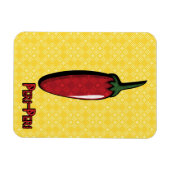 Peri-Peri Chili Pepper Flexibele magneet (Horizontaal)