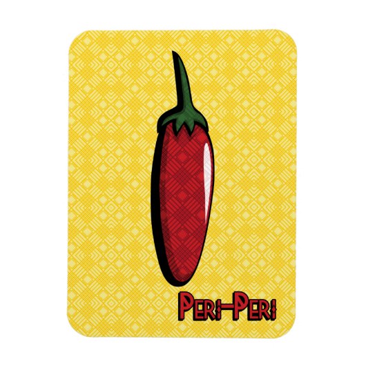 Peri-Peri Chili Pepper Flexibele magneet (Verticaal)