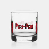 Peri-Peri Chili Pepper Whiskey glas (Achterkant)