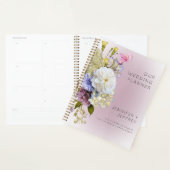 Peri White Mauve Floral Mariage moderne (Devant avec enveloppe)