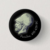 Pericles Portrait Ronde Button 3,2 Cm (Voorkant)