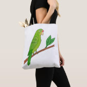 Perico verde del trópico draagtas (Dichtbij)