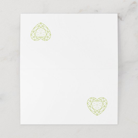 Peridot 1-jarig hartplaatje (Buitenkant ongevouwen)