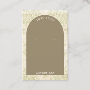  Peridot Arch Earring Display Visitekaartje