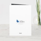 Peridot bruiloft op foto groen kaart (Achterkant)