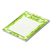 Peridot Edelsteen gevoerd gepersonaliseerd Notitieblok (Gedraaid)