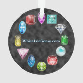 Peridot Gemstone Ornament (achterkant)