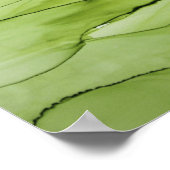 Peridot Green Abstract Poster (Hoek)