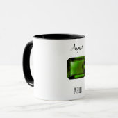 Peridot Green Emerald Coffee Mok August Gemstone (Voorkant links)