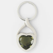 Peridot Heart Sleutelhanger (Voorkant)
