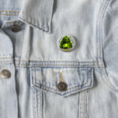 Peridot Trillion Ronde Button 3,2 Cm (In situ)