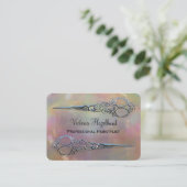 Perils Pearl Double Scissors Professional Visitekaartje (Staand voorkant)