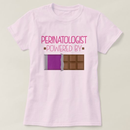 Perinatoloog Chocolate Gift voor haar T-shirt (Design voorkant)