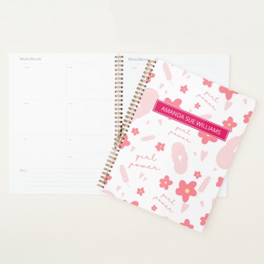 Période / Cycle menstruel - Votre Nom /Monogramme (Devant avec enveloppe)