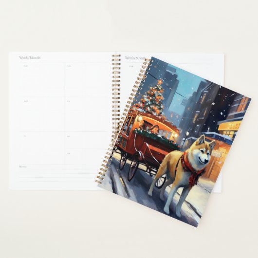 Période de fêtes d'Akita de Noël (Devant avec enveloppe)